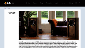 What Tannoy.pl website looked like in 2021 (3 years ago)
