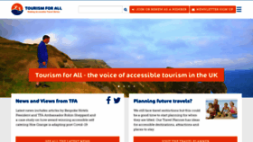 What Tourismforall.org.uk website looked like in 2021 (3 years ago)