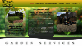 What Tidygardens.uk website looked like in 2021 (3 years ago)