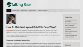 What Talkingrace.org website looked like in 2021 (4 years ago)