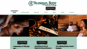 What Tranquilbody.net website looked like in 2021 (3 years ago)