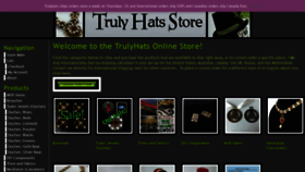What Trulyhats.net website looked like in 2021 (3 years ago)
