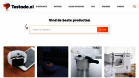 What Testado.nl website looked like in 2021 (3 years ago)