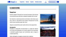 What Tiempo3.com website looked like in 2021 (3 years ago)