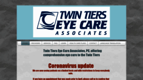 What Twintierseyecare.com website looked like in 2021 (3 years ago)