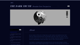 What Thedarktruth.org website looked like in 2021 (3 years ago)