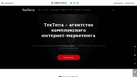 What Texterra.ru website looked like in 2021 (3 years ago)