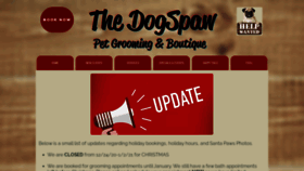 What Thedogspawsalon.com website looked like in 2021 (3 years ago)