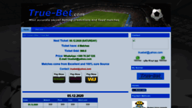 What True-bet.com website looked like in 2021 (3 years ago)