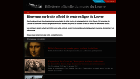 What Ticketlouvre.fr website looked like in 2021 (3 years ago)
