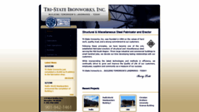 What Tristateironworks.com website looked like in 2021 (3 years ago)
