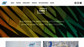 What Tonictheatre.co.uk website looked like in 2021 (3 years ago)