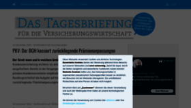 What Tagesbriefing.de website looked like in 2021 (3 years ago)