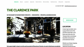 What Theclarencepark.com website looked like in 2021 (3 years ago)