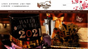 What Twanascreation.com website looked like in 2021 (3 years ago)
