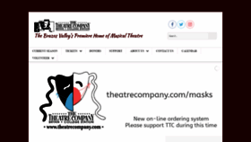 What Theatrecompany.com website looked like in 2021 (3 years ago)