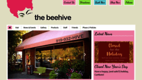 What Thebeehive-salon.com website looked like in 2021 (3 years ago)