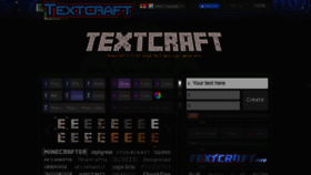 What Textcraft.net website looked like in 2021 (3 years ago)