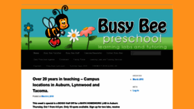 What Thebusybeepreschool.com website looked like in 2021 (3 years ago)