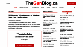 What Thegunblog.ca website looked like in 2021 (3 years ago)