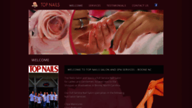 What Topnailsnc.com website looked like in 2021 (3 years ago)
