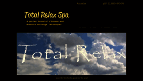 What Totalrelaxspa.com website looked like in 2021 (3 years ago)