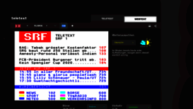 What Teletext.ch website looked like in 2021 (3 years ago)