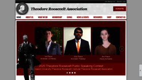 What Theodoreroosevelt.org website looked like in 2021 (3 years ago)