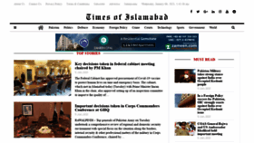 What Timesofislamabad.com website looked like in 2021 (3 years ago)