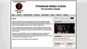What Titaniumwingchun.com website looked like in 2021 (3 years ago)