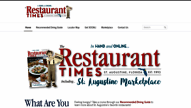 What Therestauranttimes.com website looked like in 2021 (3 years ago)