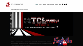 What Texascornholeleague.com website looked like in 2021 (3 years ago)