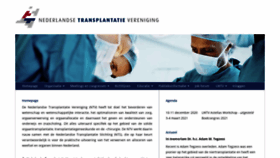 What Transplantatievereniging.nl website looked like in 2021 (3 years ago)