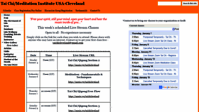 What Taichicleveland.com website looked like in 2021 (3 years ago)