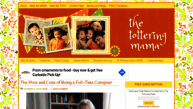 What Totteringmama.com website looked like in 2021 (3 years ago)