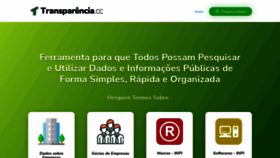 What Transparencia.cc website looked like in 2021 (3 years ago)