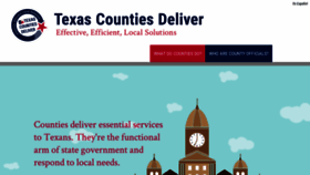 What Texascountiesdeliver.org website looked like in 2021 (3 years ago)