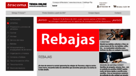 What Tescomaonline.es website looked like in 2021 (3 years ago)