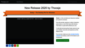 What Thoosje.com website looked like in 2021 (3 years ago)