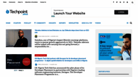 What Techpoint.africa website looked like in 2021 (3 years ago)