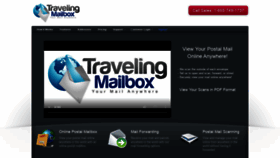What Travelingmailbox.com website looked like in 2021 (3 years ago)