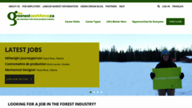 What Thegreenestworkforce.ca website looked like in 2021 (3 years ago)