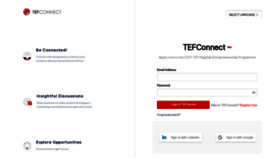 What Tefconnect.net website looked like in 2021 (3 years ago)