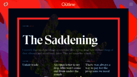 What Theoutline.com website looked like in 2021 (3 years ago)