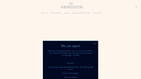 What Theabingdon.co.uk website looked like in 2021 (3 years ago)