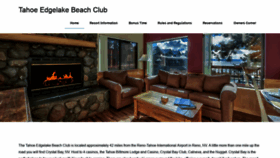 What Tahoeedgelakebeachclub.com website looked like in 2021 (3 years ago)