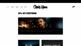 What Thechrishau.com website looked like in 2021 (3 years ago)