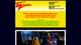 What Tazmaniancomics.com website looked like in 2021 (3 years ago)