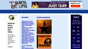 What Themusicallyrics.com website looked like in 2021 (3 years ago)