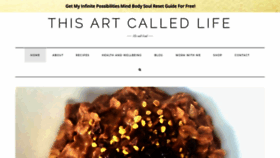 What Thisartcalledlife.com website looked like in 2021 (3 years ago)